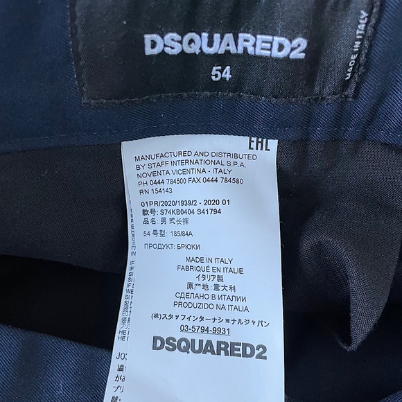 DSQUARED2
Brand New Trousers Admiral Fit Navy size 54IT - Picture 5 of 7